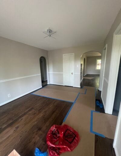 Residential home interior painted with soft neutral tones