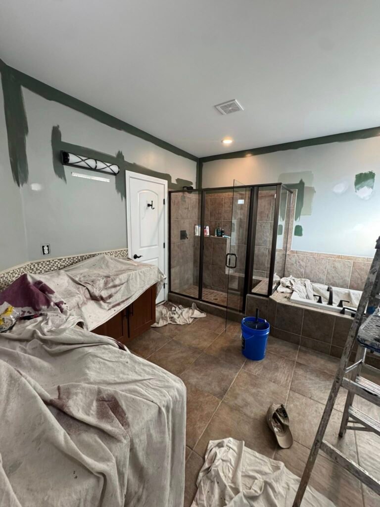 Bathroom before — Bishop Elite Painting, Greater Cincinnati