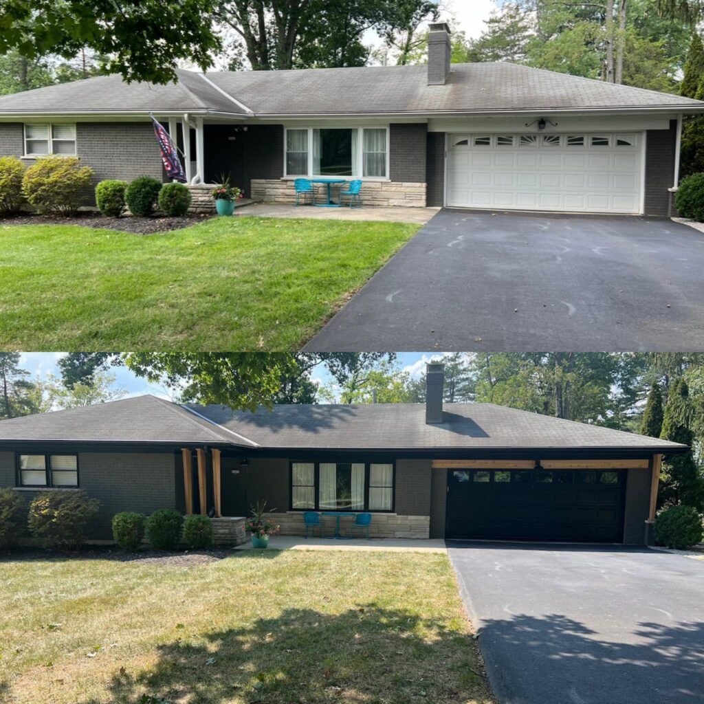 Brick Ranch Exterior — Charcoal-Black Transformation - photo 2