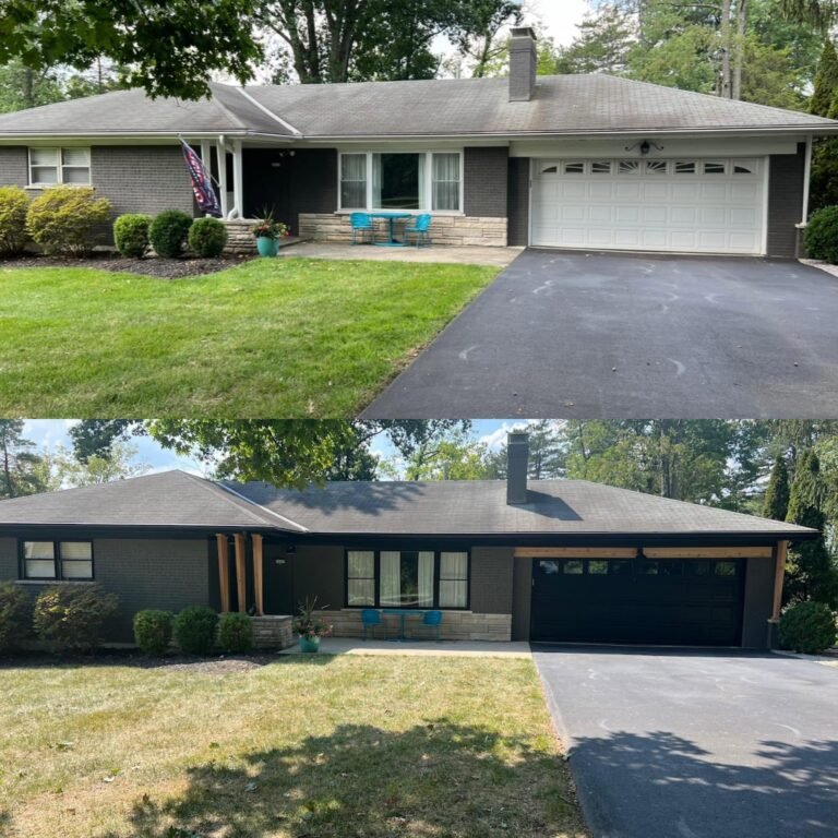 Brick Ranch Exterior — Charcoal-Black Transformation - photo 2