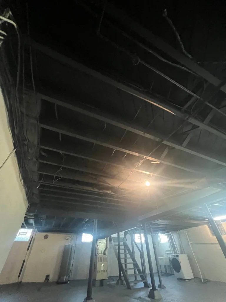 Industrial-Style Basement — Black Ceiling & Sealed Floor - photo 4