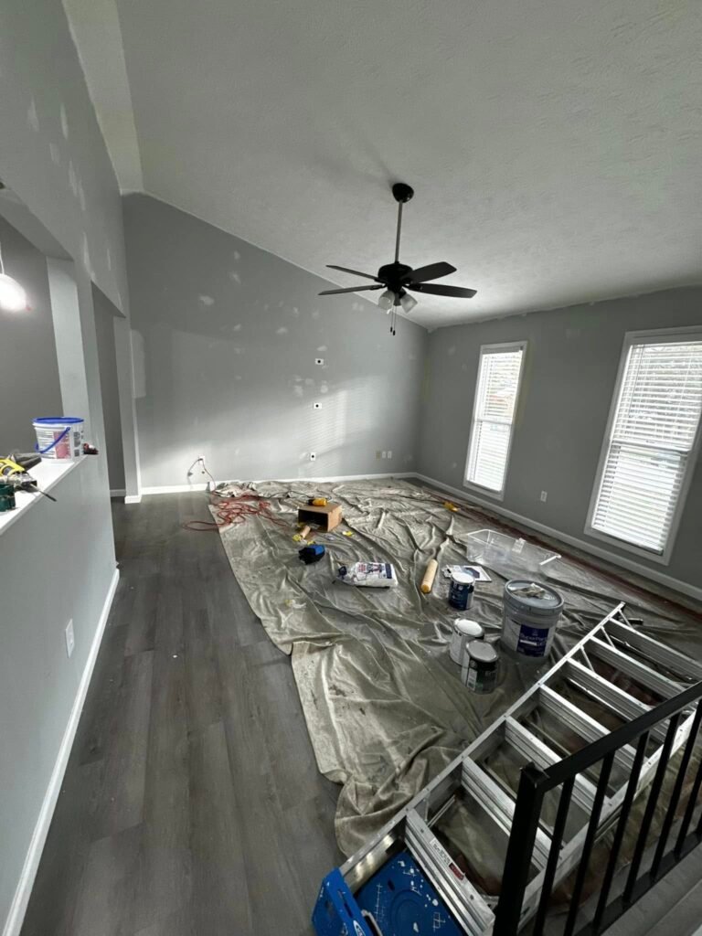 Interior Repaint — Beige to Modern Gray - photo 5