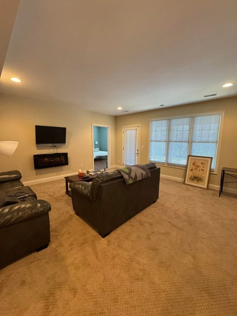 Finished Lower-Level Repaint — Living, Bedroom & Bath - photo 6