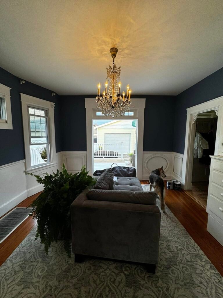 Historic Living & Dining Room — Deep Charcoal Repaint - photo 8