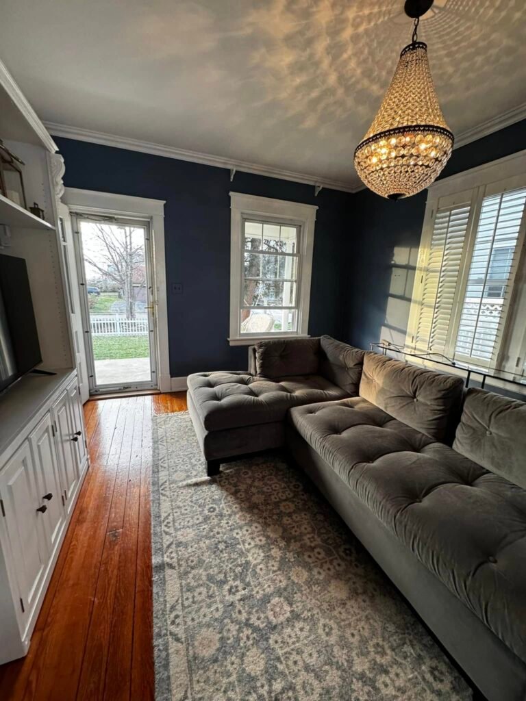 Historic Living & Dining Room — Deep Charcoal Repaint - photo 10
