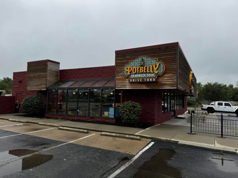 Potbelly Commercial Exterior Repaint & Wood Staining - photo 8