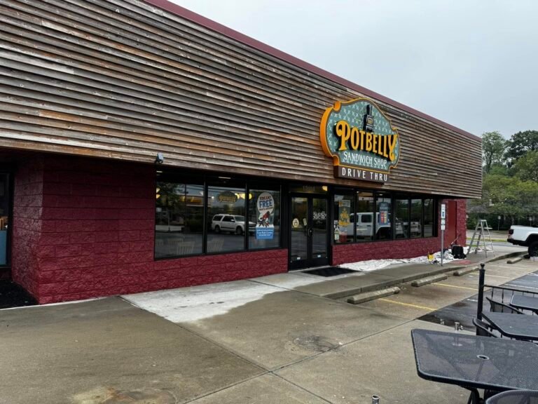 Potbelly Commercial Exterior Repaint & Wood Staining - photo 9