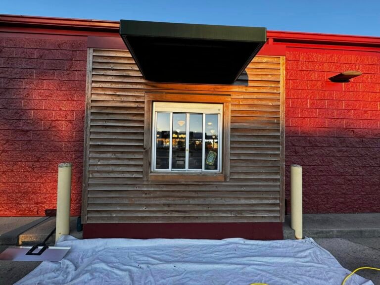Potbelly Commercial Exterior Repaint & Wood Staining - photo 13
