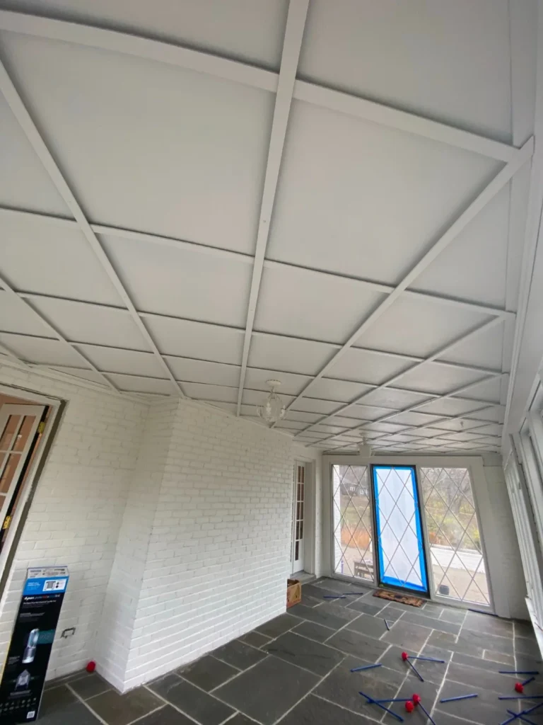 Sunroom Ceiling & Walls — Bright White Repaint - photo 2